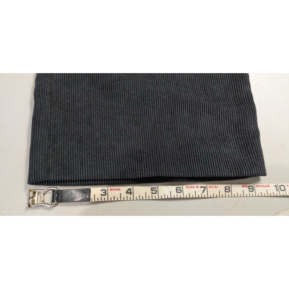 Alfred Dunner Pants Womens 14 Black Gray Corduroy Straight Leg w/Pockets Casual - Picture 4 of 9